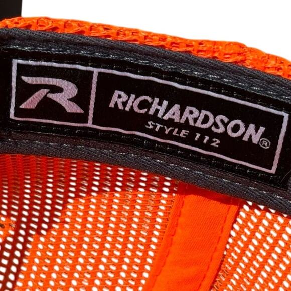 Orange Richardson Men's Hat - Picture 4 of 6